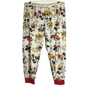 DISNEY Men's Pajama Pants, Float Crew, Parade Fleece Joggers, Size Medium